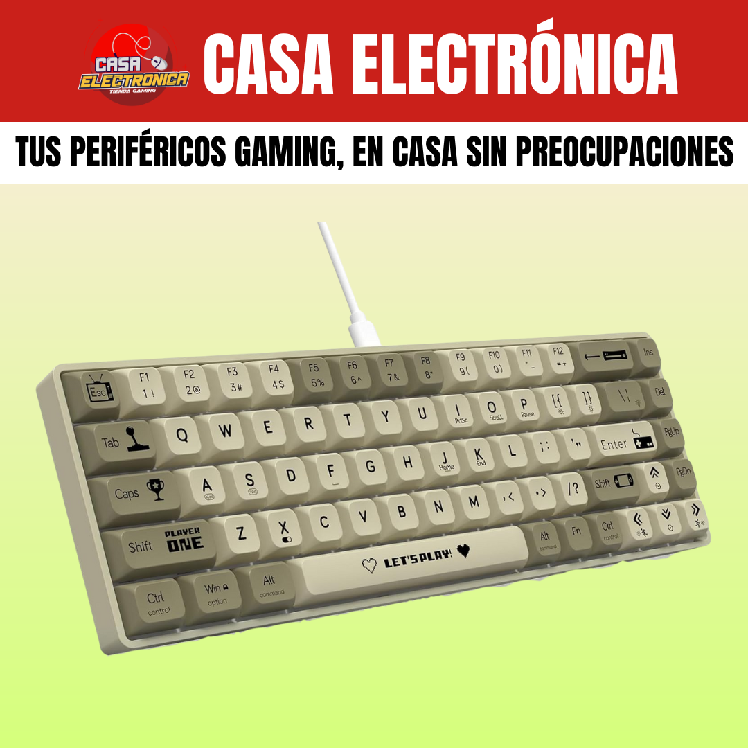 Teclado Mecánico Ajazz AK680 65% Rainbow Gaming