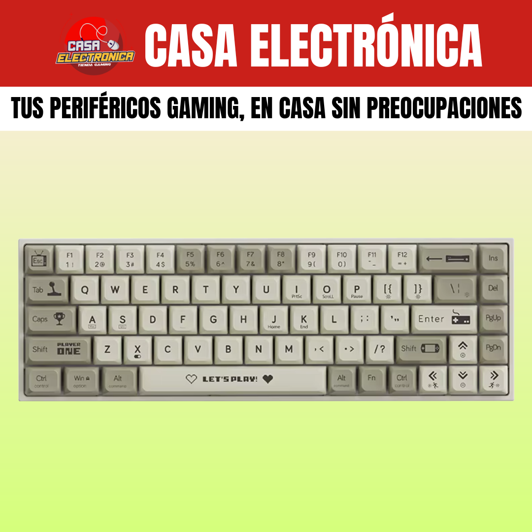 Teclado Mecánico Ajazz AK680 65% Rainbow Gaming