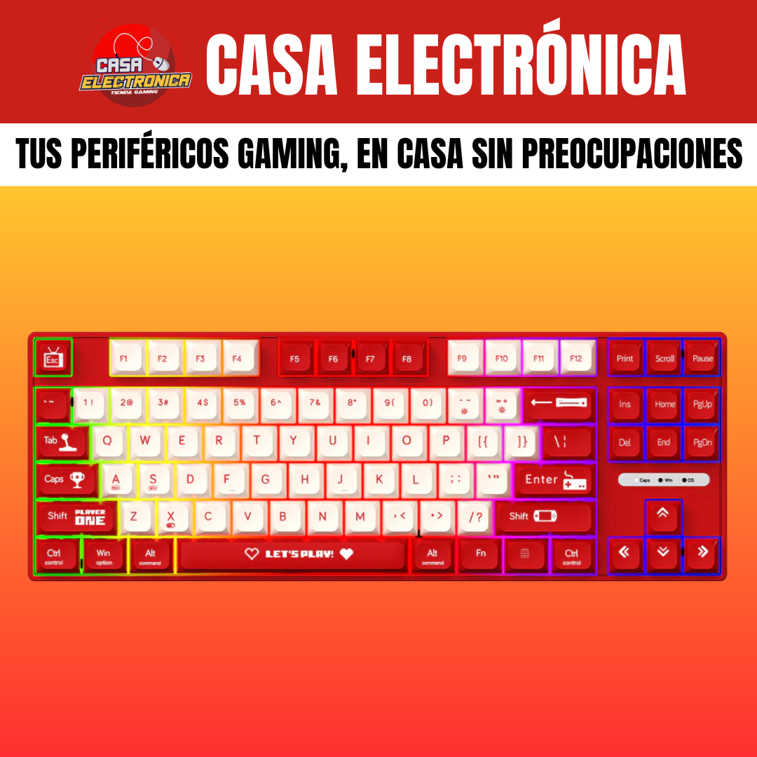 Teclado Mecánico Ajazz AK870MC 85% TKL Gaming