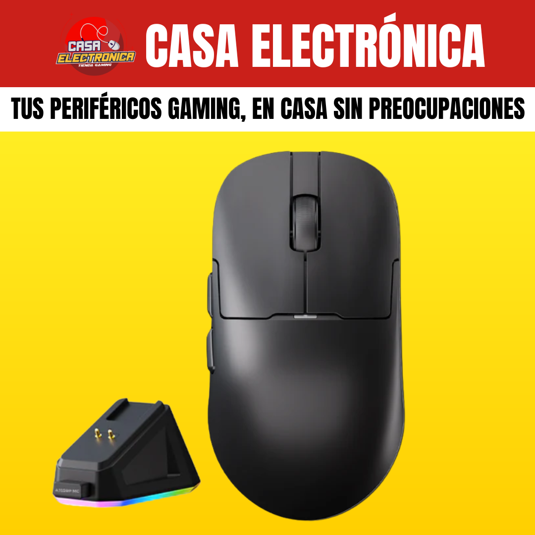 Mouse Inalámbrico Ajazz AJ159P MC Triple Modo Base de Carga