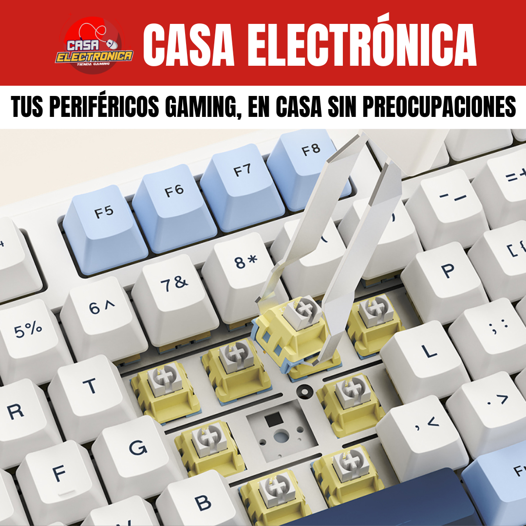 Teclado Mecánico Ajazz AK980 Sonido Cremoso Montaje Gasket RGB 100%