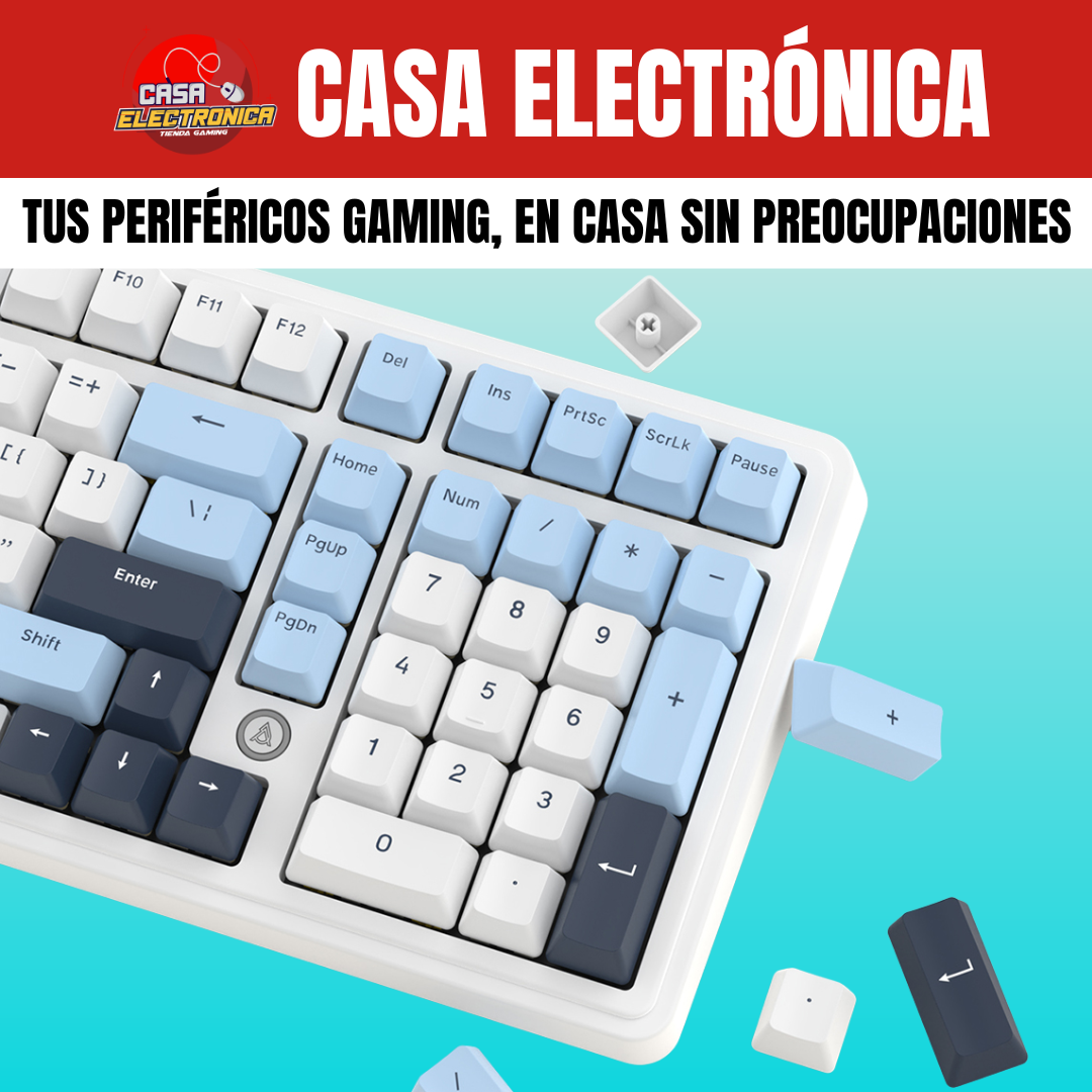 Teclado Mecánico Ajazz AK980 Sonido Cremoso Montaje Gasket RGB 100%