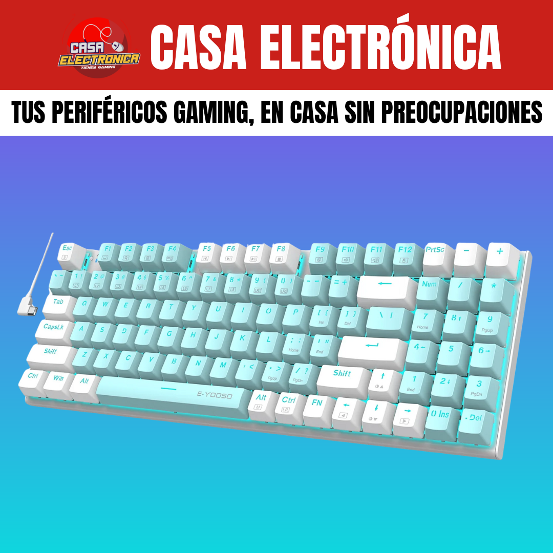 Teclado Mecánico EYooso Z19 Led 90% Gamer