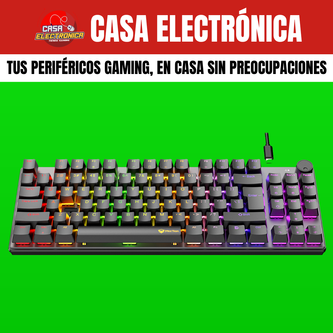 Teclado Mecánico Meetion MK008 PRO 85% RGB TKL