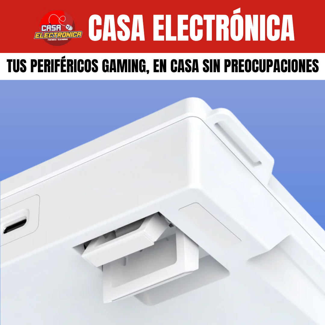 Teclado Cableado Ajazz AF82 Membrana RGB Silencioso con Perilla