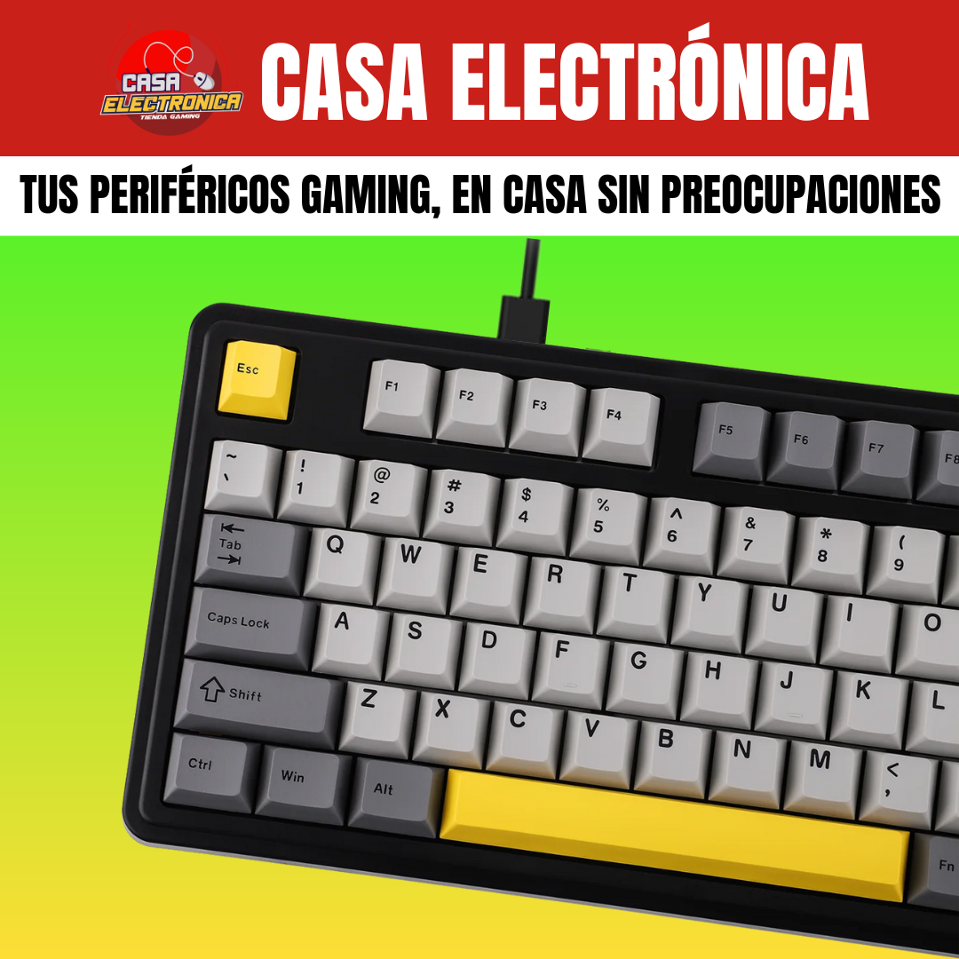 Teclado Mecánico Ajazz AK980 Sonido Cremoso Montaje Gasket RGB 100%
