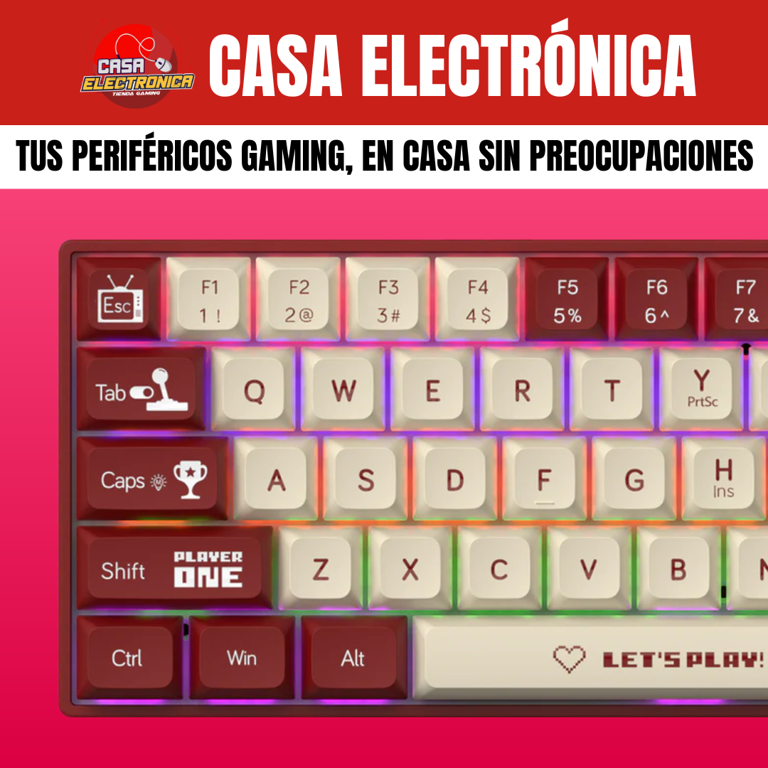 Teclado Mecánico Ajazz AK680 65% Rainbow Gaming
