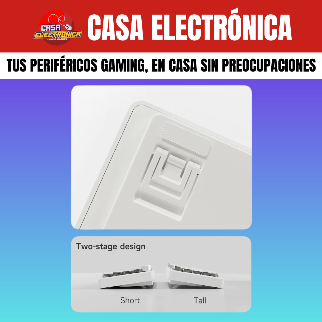 Teclado Mecánico Ajazz AK690 Gasket Sonido Cremoso con Perilla 65%