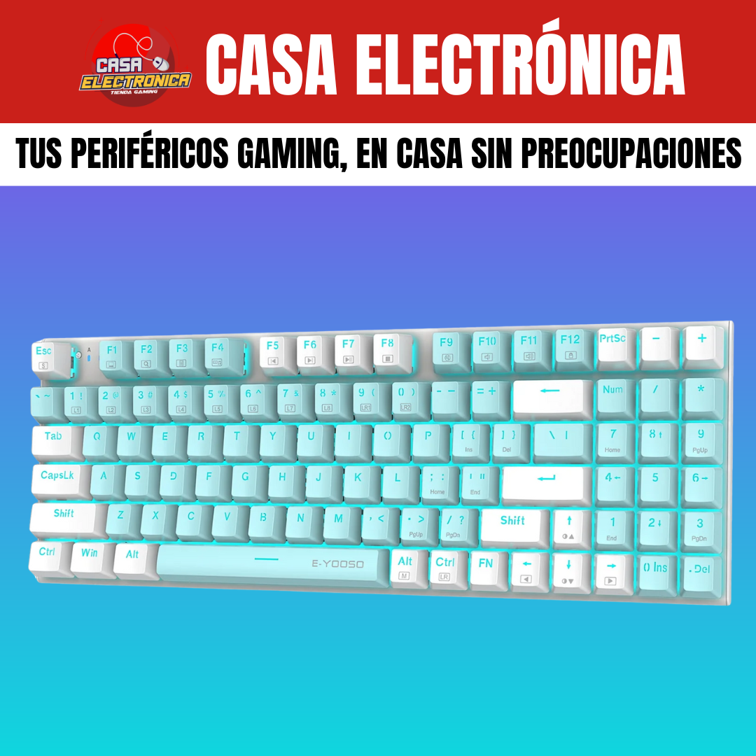Teclado Mecánico EYooso Z19 Led 90% Gamer