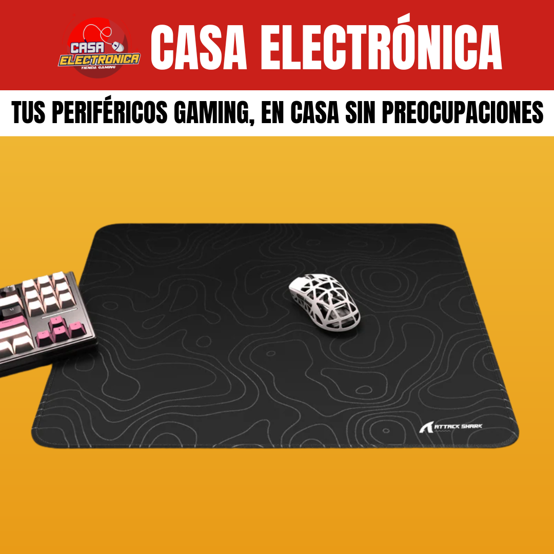 Mousepad Competitivo Attack Shark CM02 Híbrido Grande Impermeable Alta Densidad