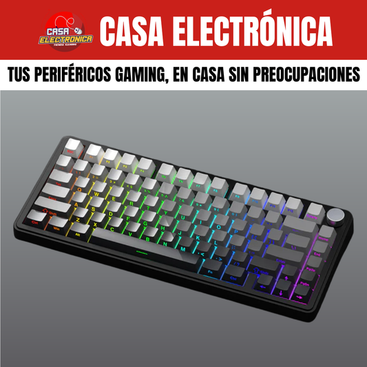 Teclado Inalámbrico Attack Shark X85 Sonido Cremoso 75% RGB