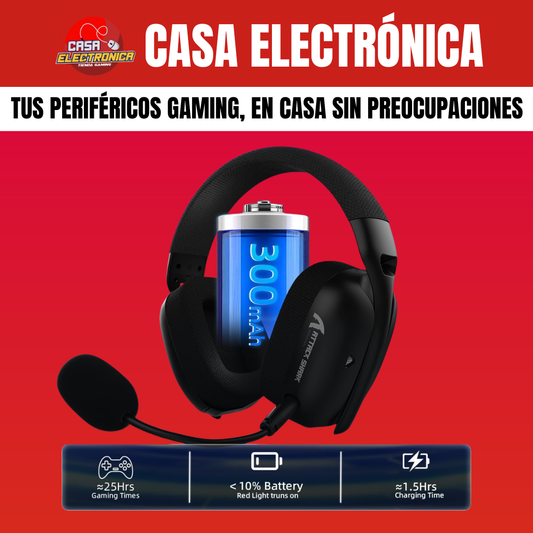 Audífonos Attack Shark L80 PRO Cable/BT/2.4G Sonido Envolvente Ultraligero