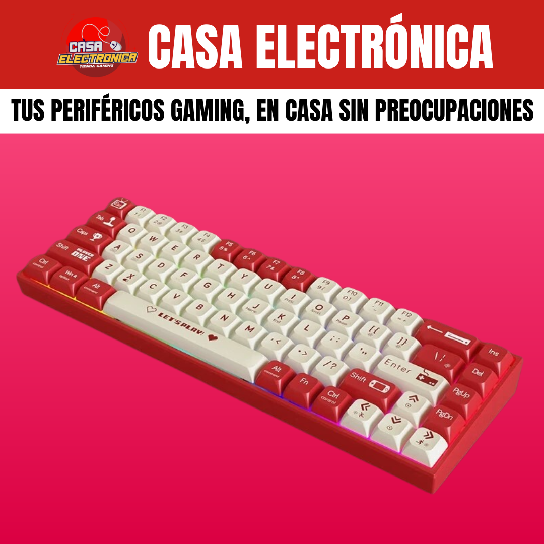 Teclado Mecánico Ajazz AK680 65% Rainbow Gaming