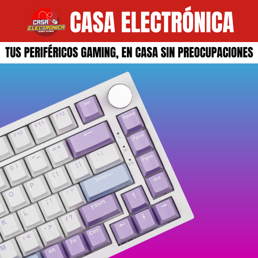Teclado Mecánico Ajazz AK820 Montaje Gasket 75% Sonido Cremoso