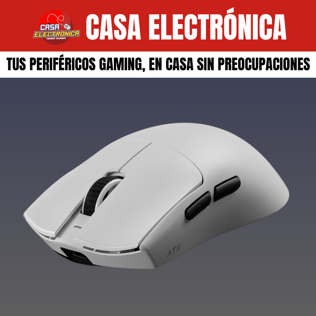 Mouse Inalámbrico ATK Blazing Sky X1 V2 Ultimate 8K Ligero PAW3950 Ultra Nordic 54L15