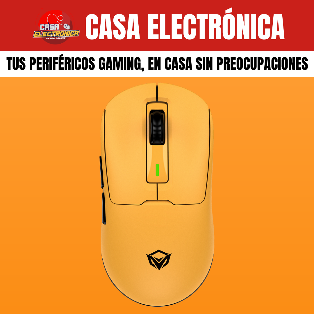 Mouse Inalámbrico Meetion GW24 Trimodo RGB 8K DPI Ligero