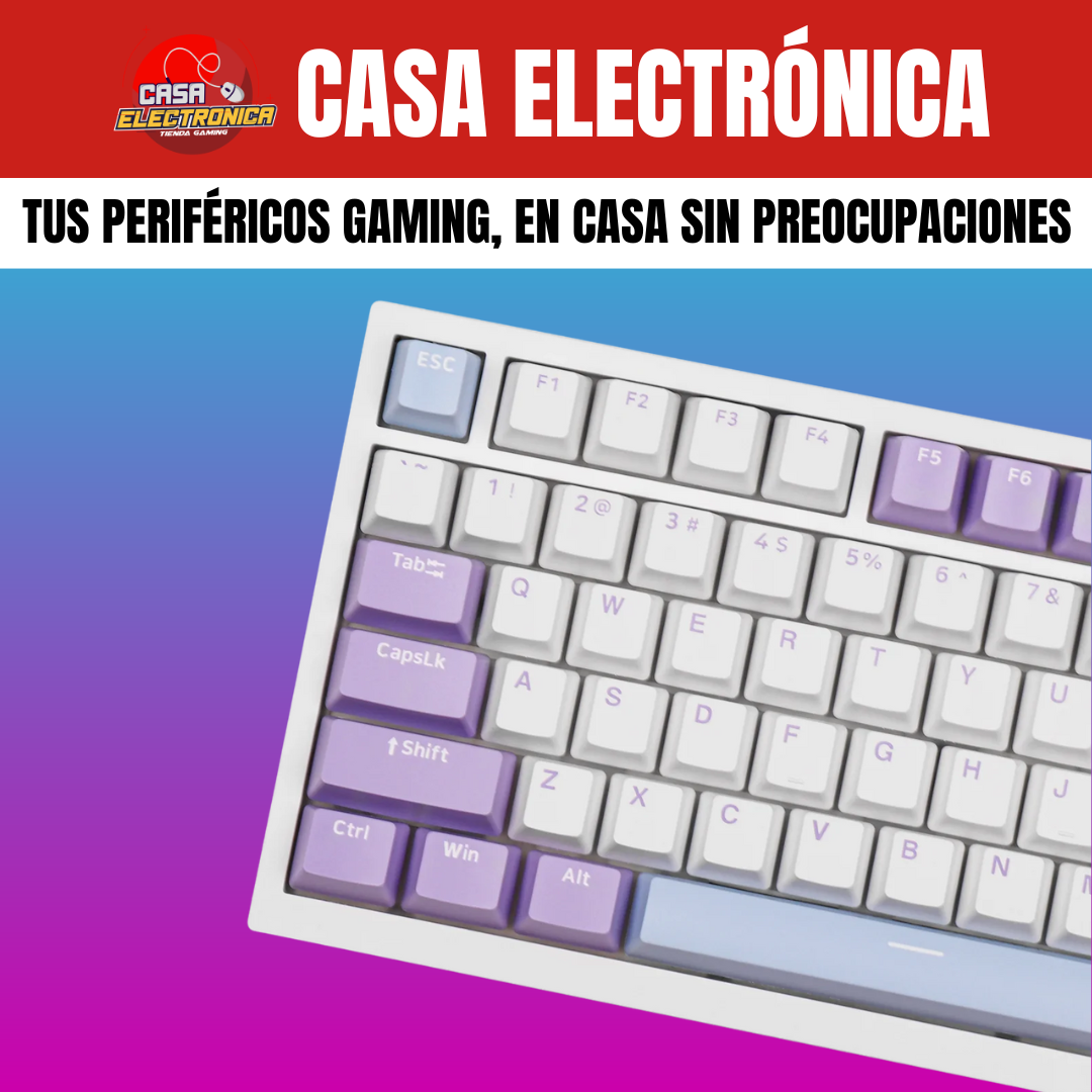 Teclado Mecánico Ajazz AK820 Montaje Gasket 75% Sonido Cremoso