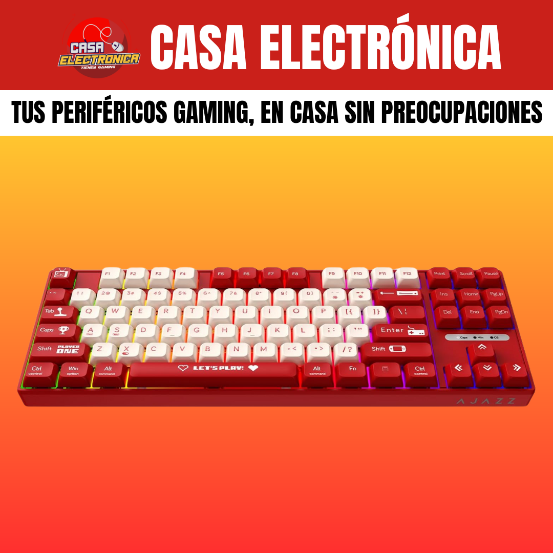 Teclado Mecánico Ajazz AK870MC 85% TKL Gaming