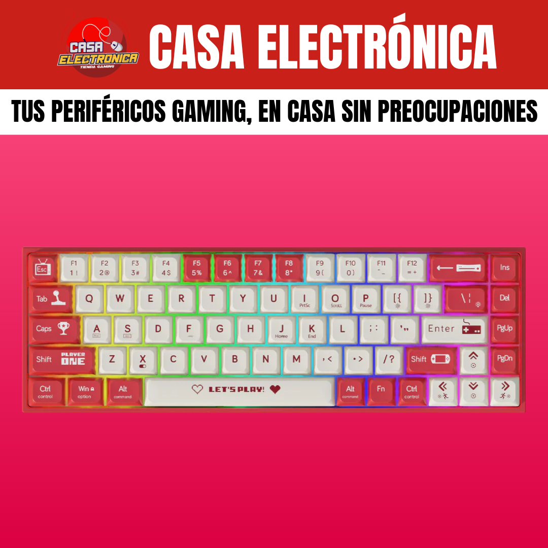 Teclado Mecánico Ajazz AK680 65% Rainbow Gaming