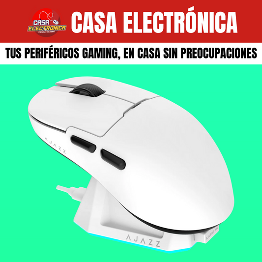 Mouse Inalámbrico Ajazz AJ159P MC Triple Modo Base de Carga