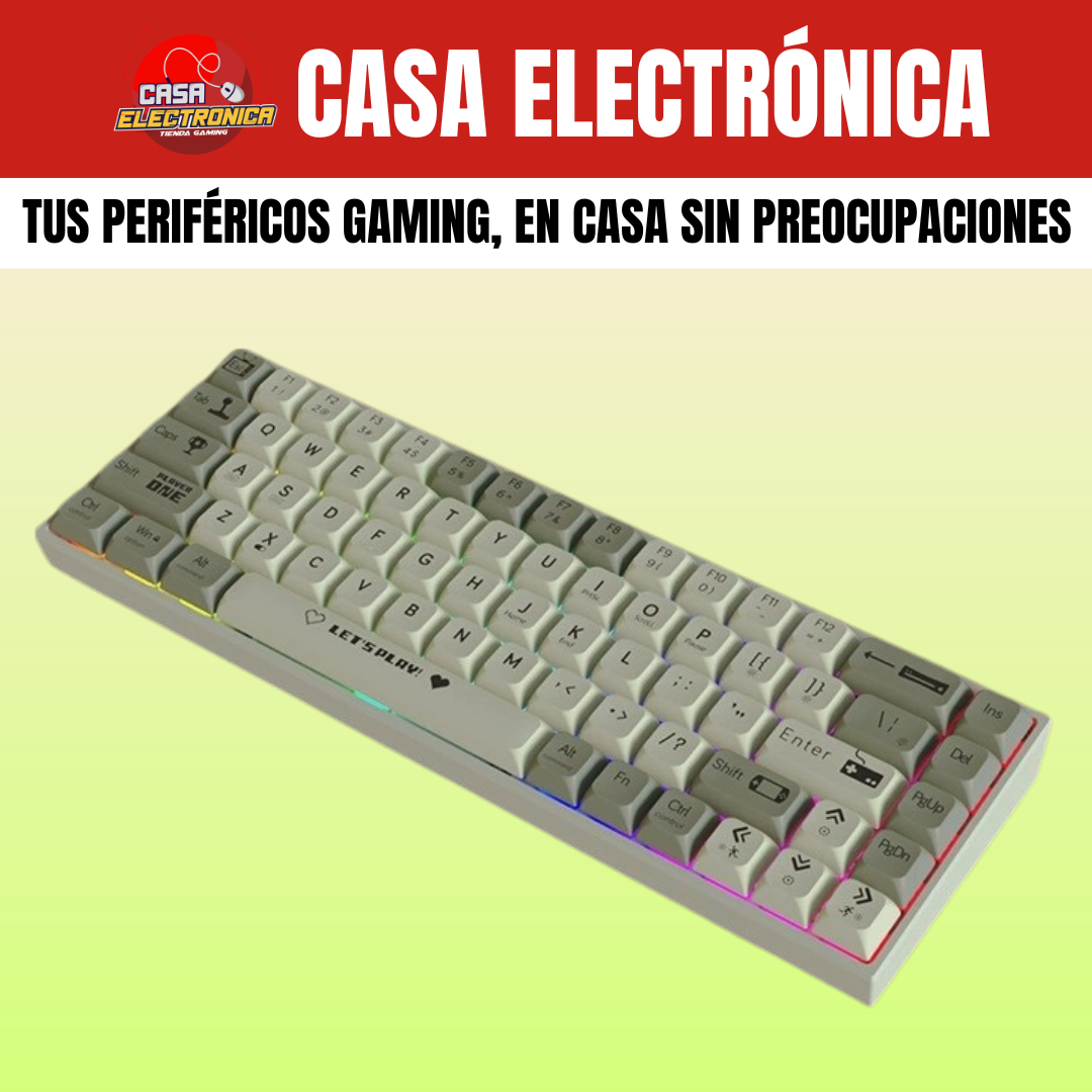Teclado Mecánico Ajazz AK680 65% Rainbow Gaming
