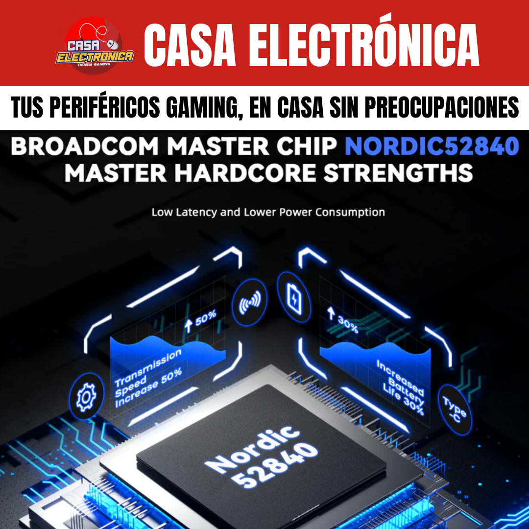 Mouse Inalámbrico Attack Shark G3 PRO Trimodo con Base de Carga