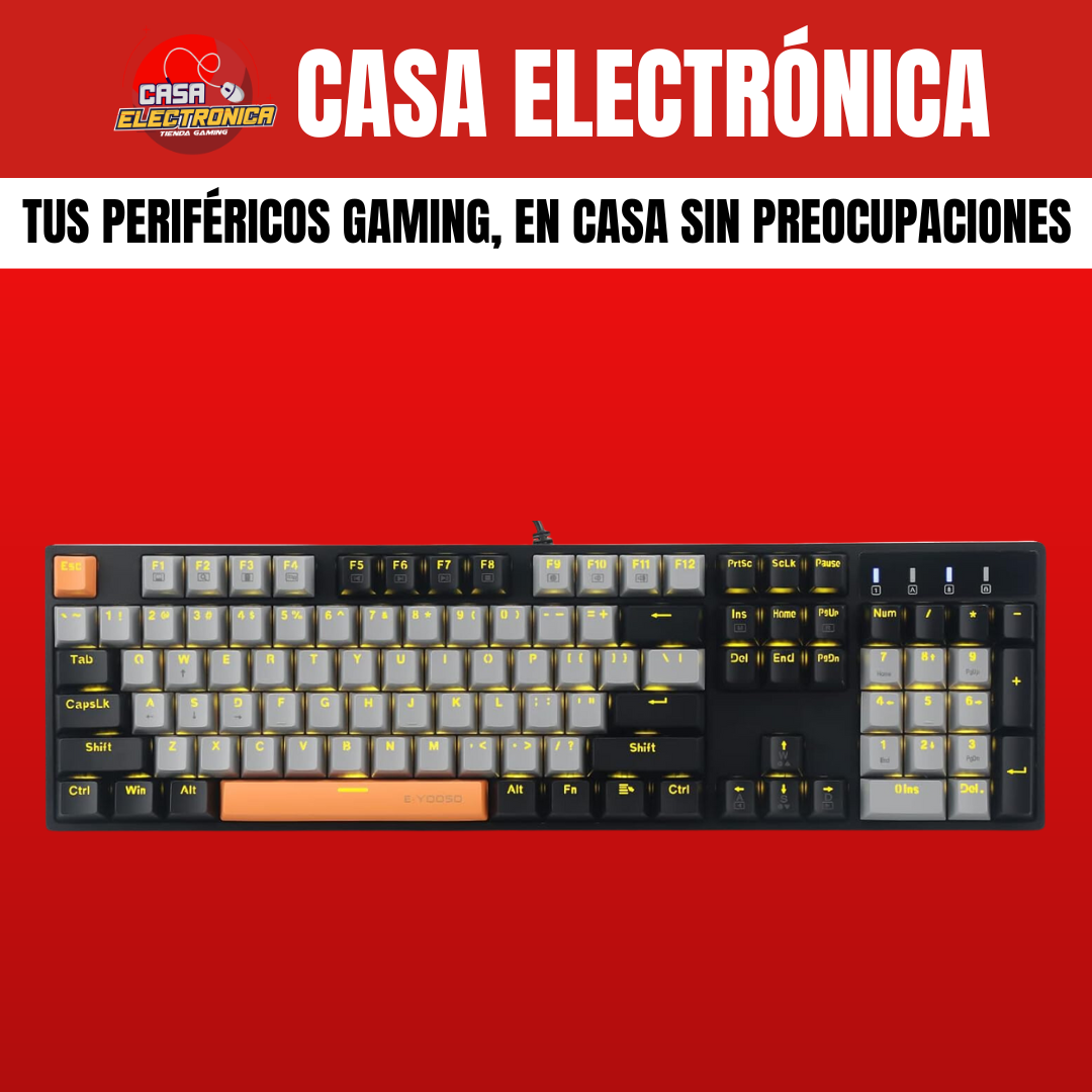 Teclado Mecánico EYooso Z14 100% Led Gamer