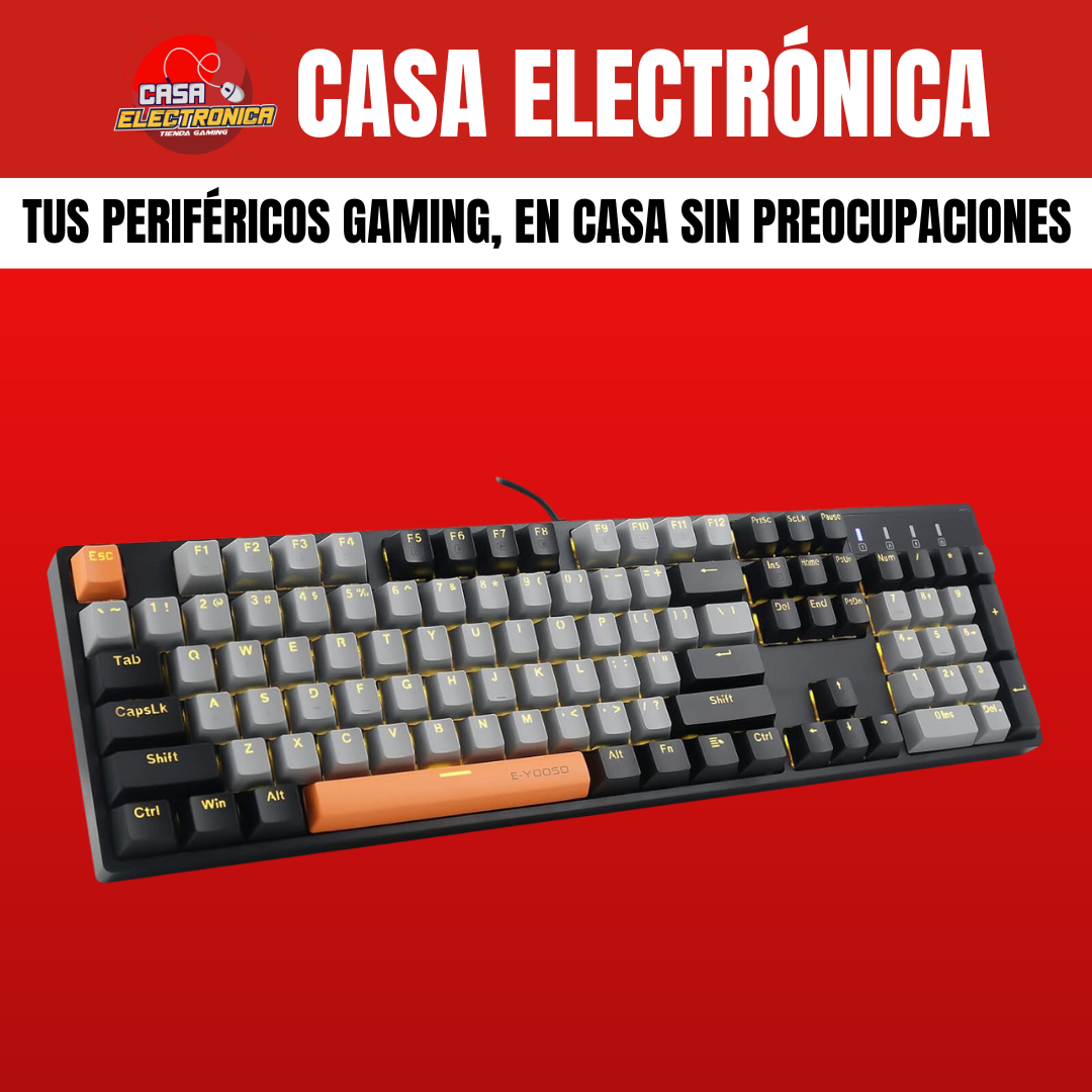 Teclado Mecánico EYooso Z14 100% Led Gamer