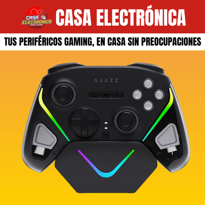 Mando Ajazz GP100 con Base de Carga Hall Effect RGB 800 mAH Trimodo