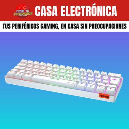 Teclado Mecánico Meetion MK005 Rainbow Led 60%