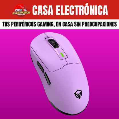 Mouse Inalámbrico Meetion GW24 Trimodo RGB 8K DPI Ligero