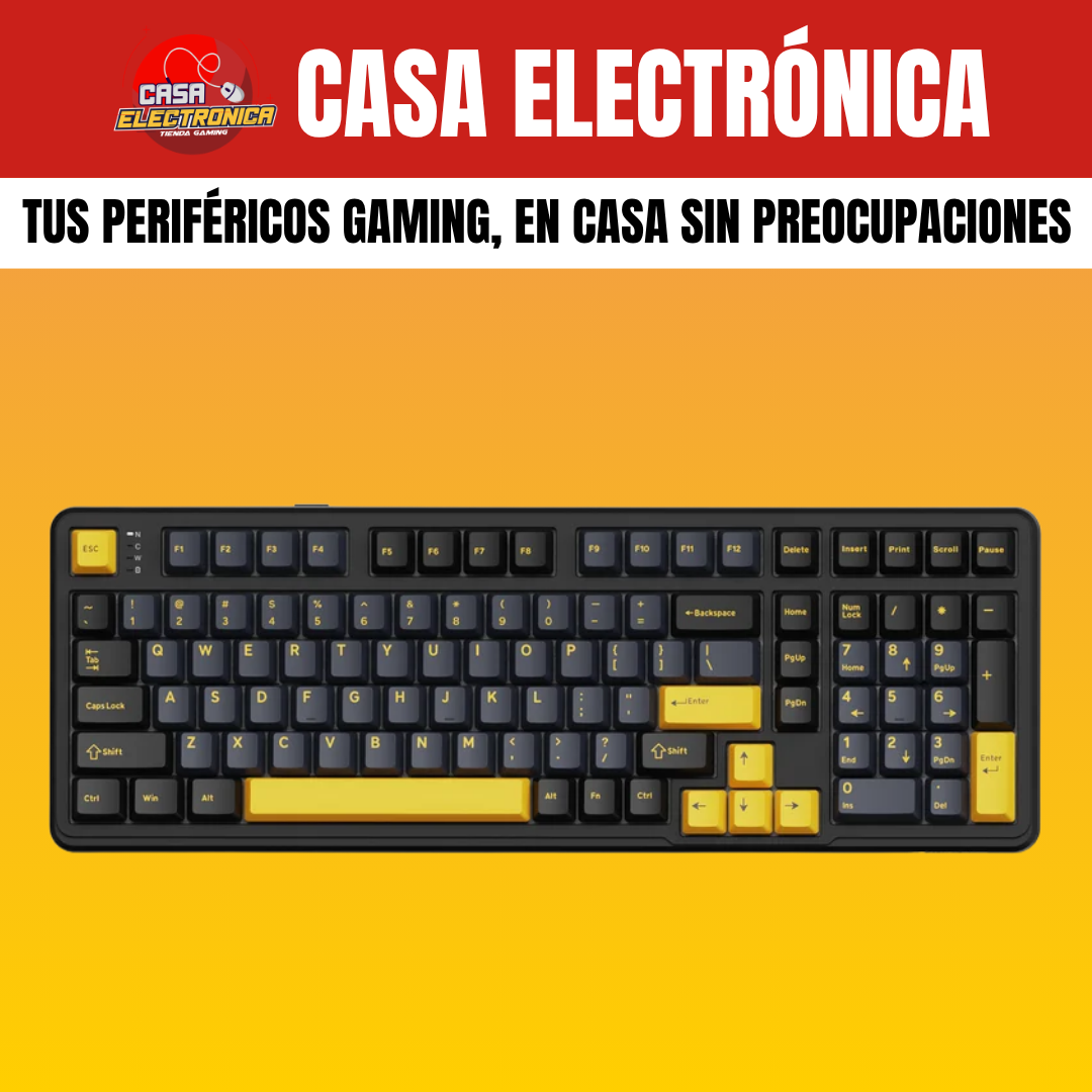 Teclado Cremoso Inalámbrico Attack Shark X98 Trimodo Gasket RGB 100%