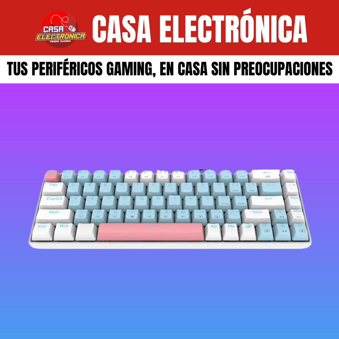 Teclado Mecánico EYooso Z686 Single Light 65%