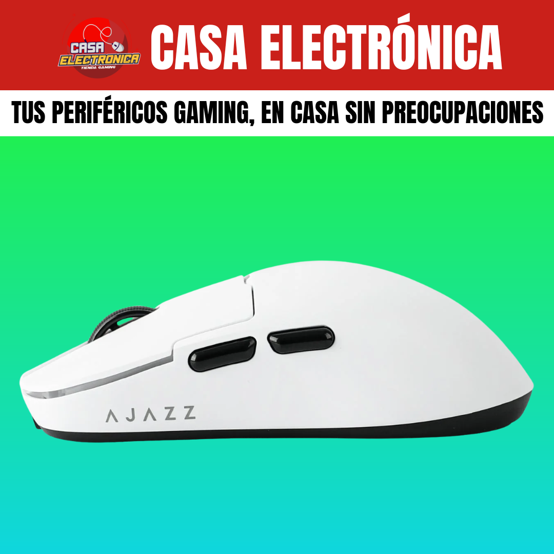 Mouse Inalámbrico Ajazz AJ159 PRO 8K HZ Polling Rate RGB Trimodo Base de Carga