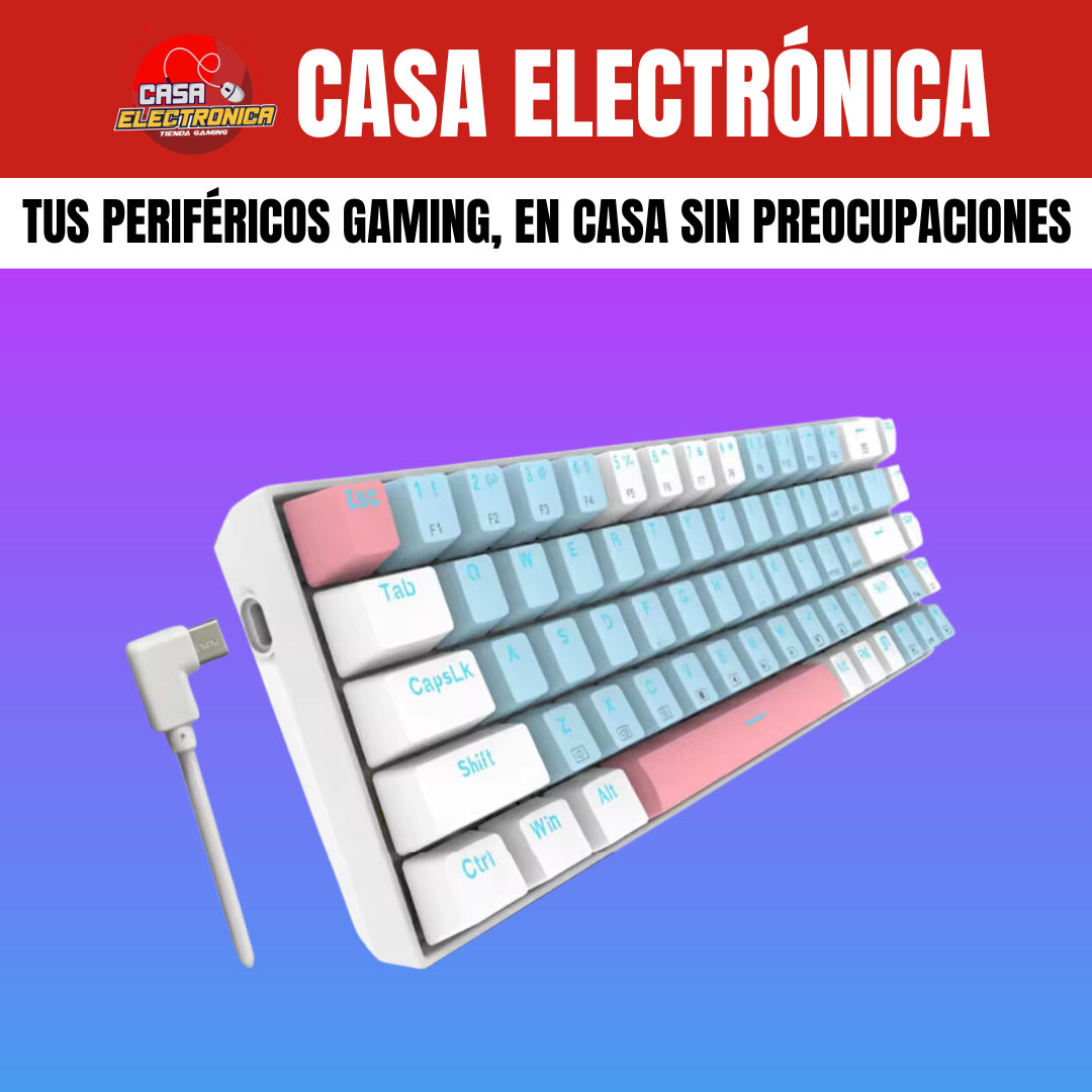 Teclado Mecánico EYooso Z686 Single Light 65%