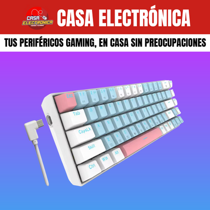 Teclado Mecánico EYooso Z686 Single Light 65%