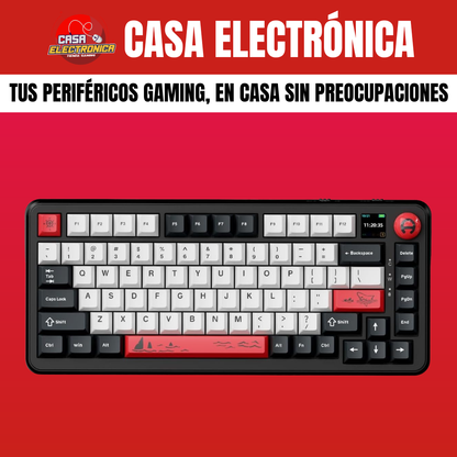 Teclado Inalámbrico Ajazz AK820 Max Plus con Pantalla RGB Gasket Sonido Cremoso 8.000 mAH