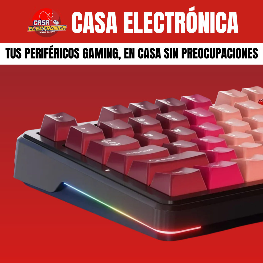 Teclado Inalámbrico Ajazz MK87 Sonido Cremoso Pantalla Ultra Duración 10.000 mAH