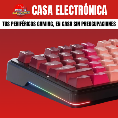 Teclado Inalámbrico Ajazz MK87 Sonido Cremoso Pantalla Ultra Duración 10.000 mAH