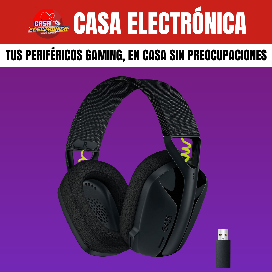 Audífonos Logitech G435 Lightspeed Gamer