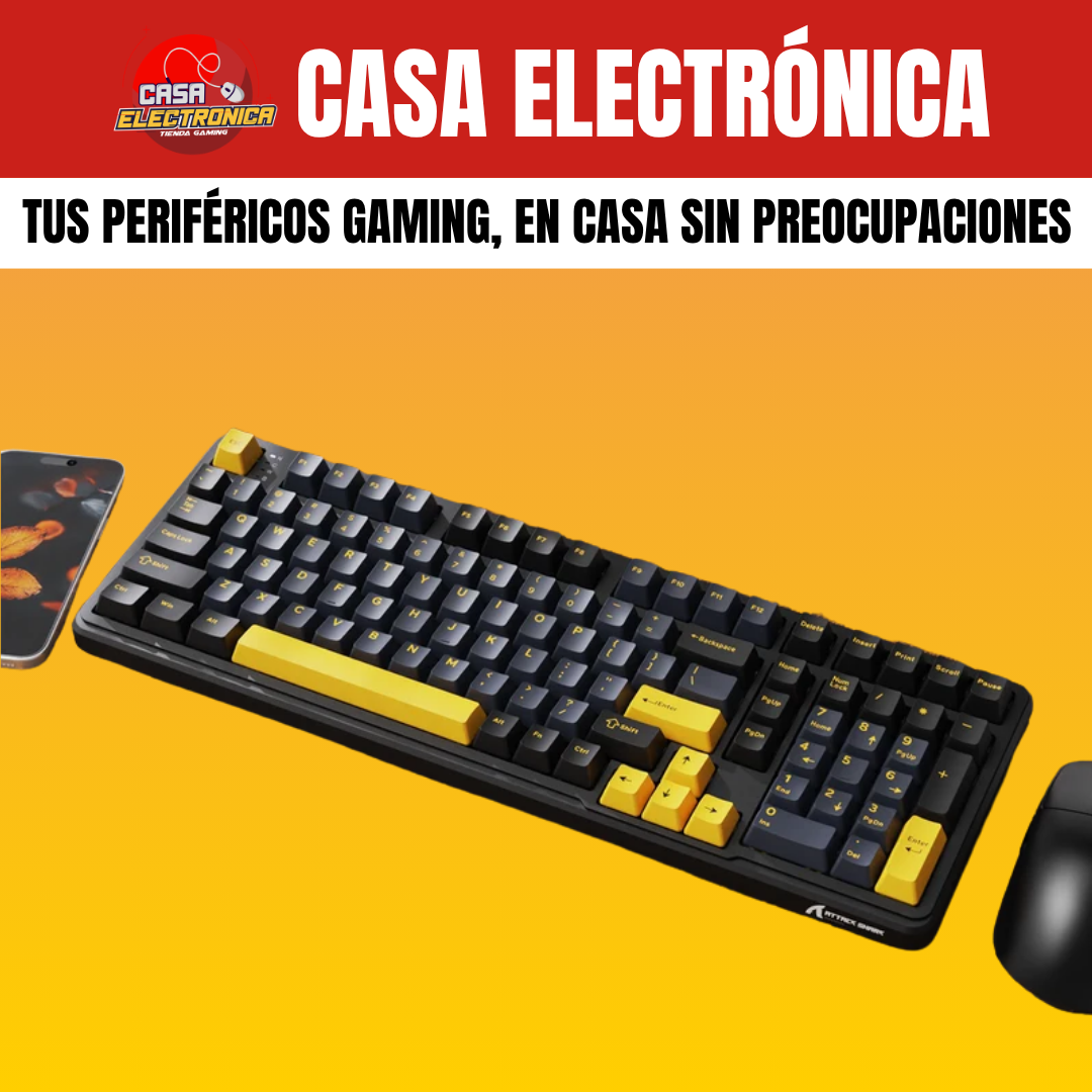 Teclado Cremoso Inalámbrico Attack Shark X98 Trimodo Gasket RGB 100%