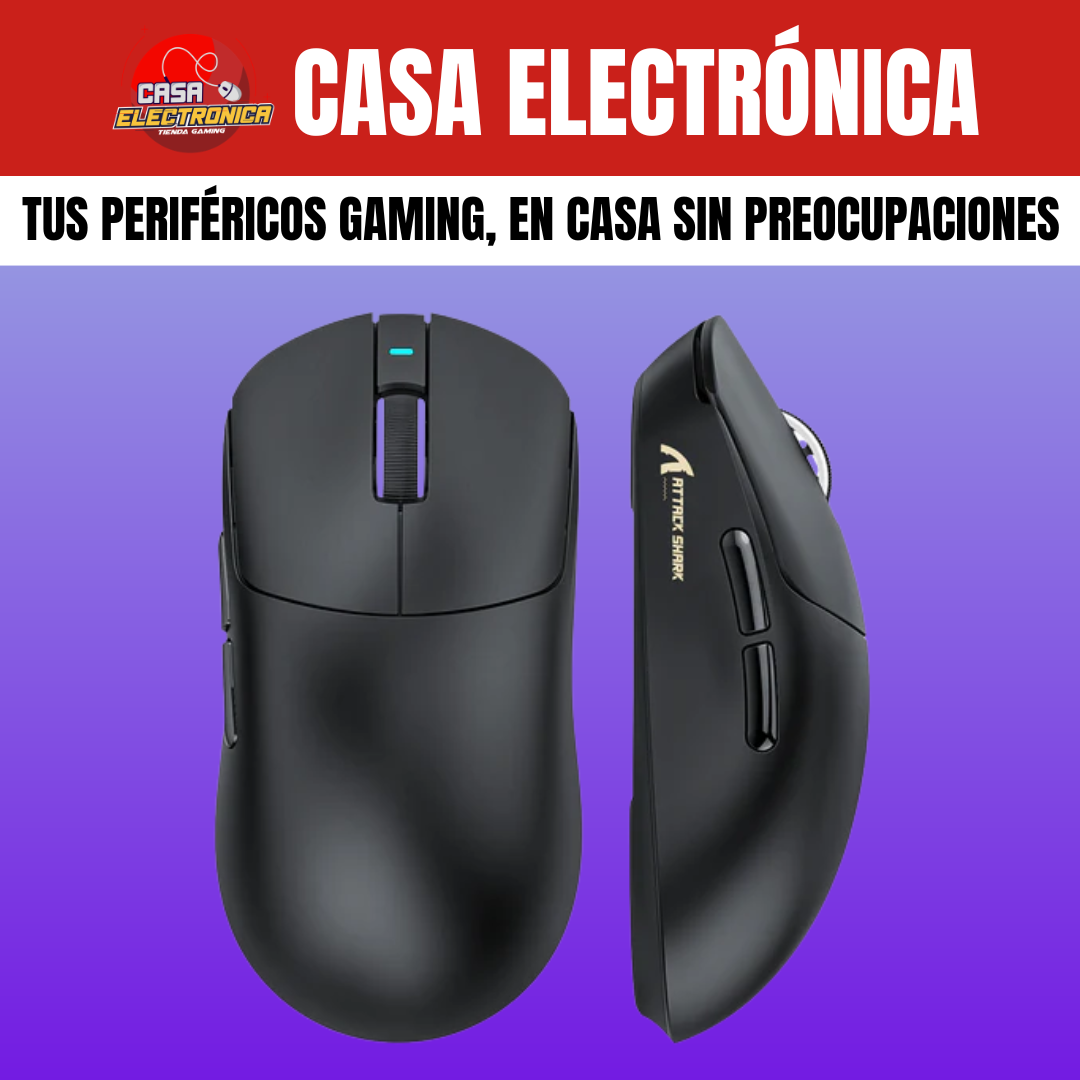 Mouse Inalámbrico Attack Shark X8 PRO Competitivo 8K Polling Rate Trimodo