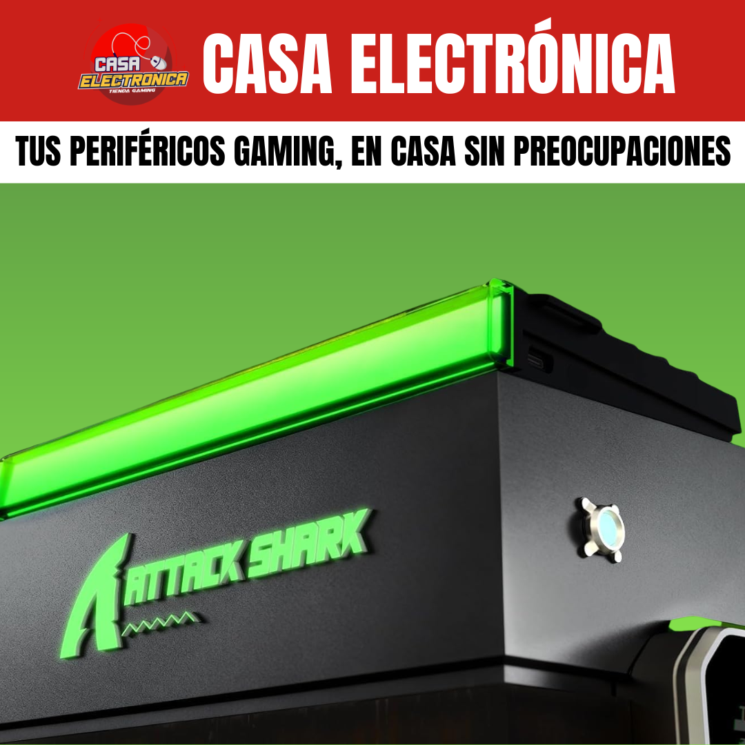 Teclado Magnético Attack Shark R85 He 75% 8K Polling Rate Competitivo RGB Precisión 0,05 mm