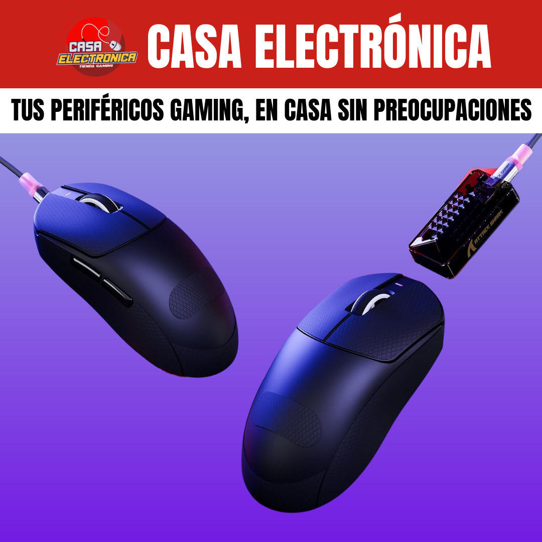 Mouse Inalámbrico Attack Shark X8 PRO Competitivo 8K Polling Rate Trimodo