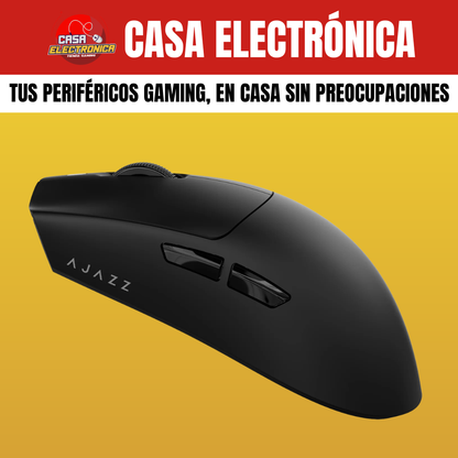Mouse Inalámbrico Ajazz AJ139P V3 MAX Trimodo Base de Carga RGB Competitivo