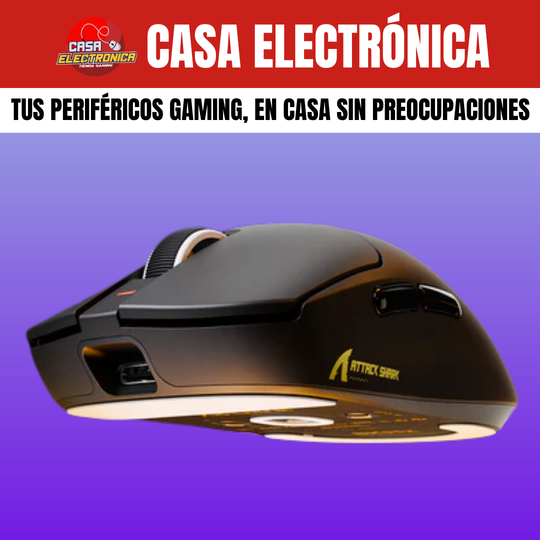 Mouse Inalámbrico Attack Shark X8 PRO Competitivo 8K Polling Rate Trimodo
