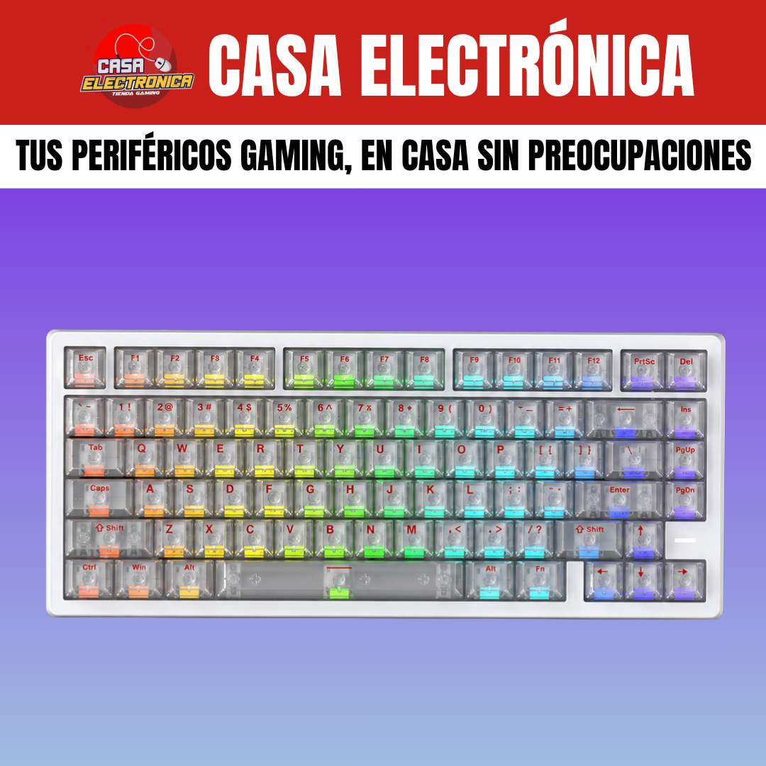 Teclado Magnético Irok Mars75 PRO Competitivo Translúcido 0,001 mm Sonido Cremoso 75% RGB