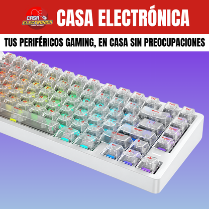 Teclado Magnético Irok Mars75 PRO Competitivo Translúcido 0,001 mm Sonido Cremoso 75% RGB