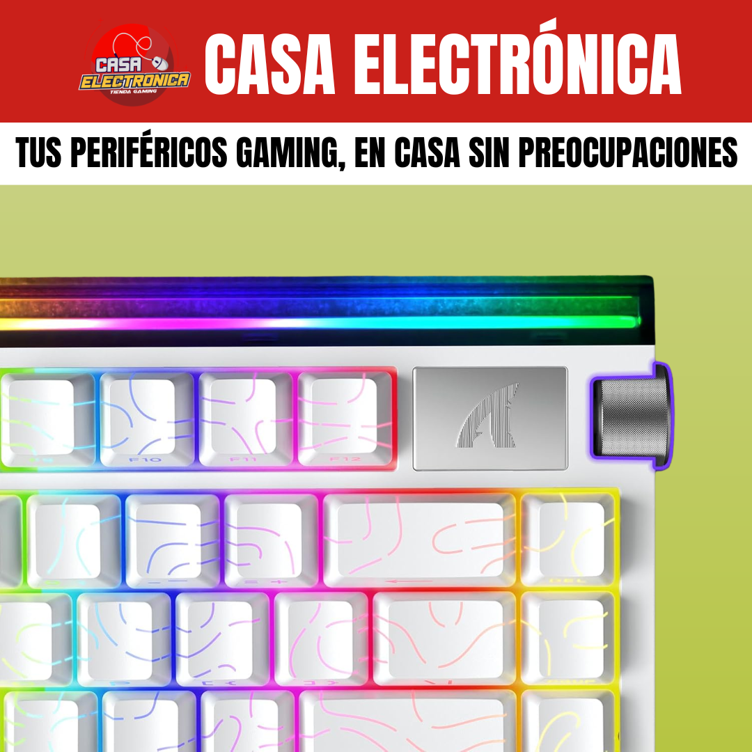 Teclado Magnético Attack Shark R85 He 75% 8K Polling Rate Competitivo RGB Precisión 0,05 mm