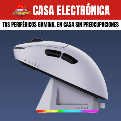 Mouse Inalámbrico Ajazz AJ179P MC Trimodo Base de Carga